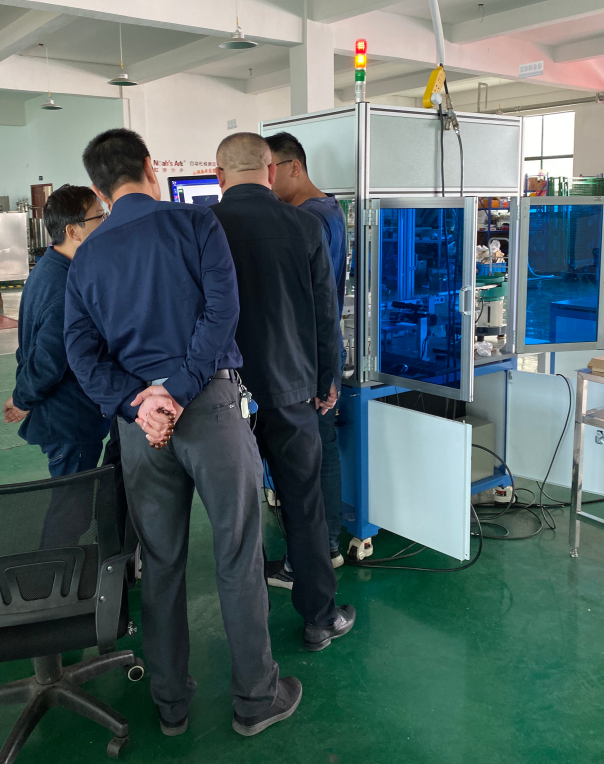客戶來訪挪亞方舟自動化檢測設備廠家