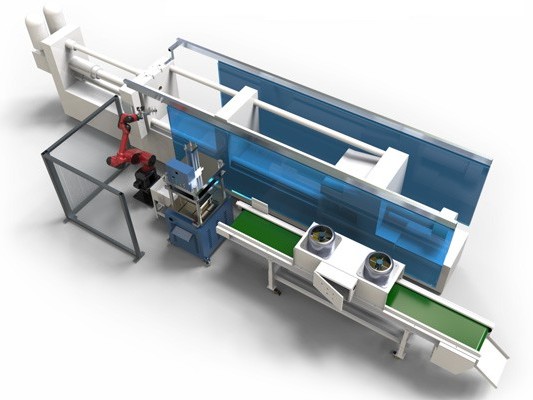 六關(guān)節(jié)機(jī)器人應(yīng)用于壓軸行業(yè)