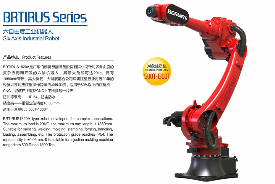 伯朗特六自由度工業機器人—挪亞方舟